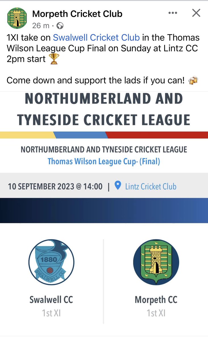 Morpeth Cricket Club (@morpethcc) on Twitter photo 