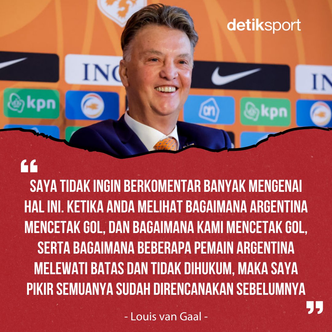 PIALA DUNIA 2022 UNTUK MESSI? 😱⁣
⁣
Louis van Gaal bicara soal kekalahan Belanda dari Argentina di Piala Dunia 2022 Qatar. Ia menuding Lionel Messi sengaja dirancang menjadi juara 😲⁣
⁣
Apa benar? 🔥⁣
⁣
#LouisvanGaal #PialaDunia2022 #detiksport