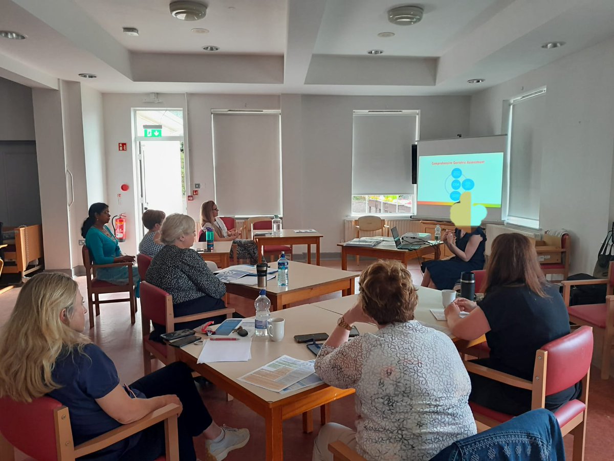 Facilitating 'The Fundametals of Frailty' education programme in Clifden District Hospital. Such a great venue and space to capture healthcare workers who work outside of the urban area in beautiful Clifden.  @tilda_tcd @CHO2west @ICPOPIreland #olderpersonsservices @CNMEGalway