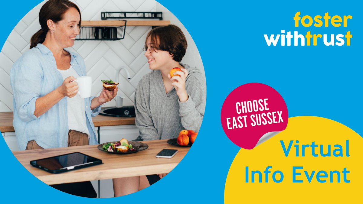 Want to find out about fostering an East Sussex child (or children if you've got space to keep siblings together)?  Please join our next information event, meet us online, and ask any questions you've got. We need more foster families now 💜
📲 ow.ly/uB9v50PHTkl