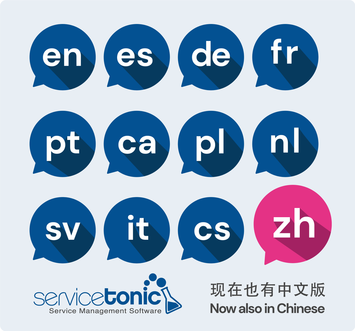 ServiceTonic's tweet photo. ServiceTonic now also available in Chinese
ServiceTonic 现在也提供中文版本
ServiceTonic ahora también disponible en chino https://t.co/Etpe8nLDjx