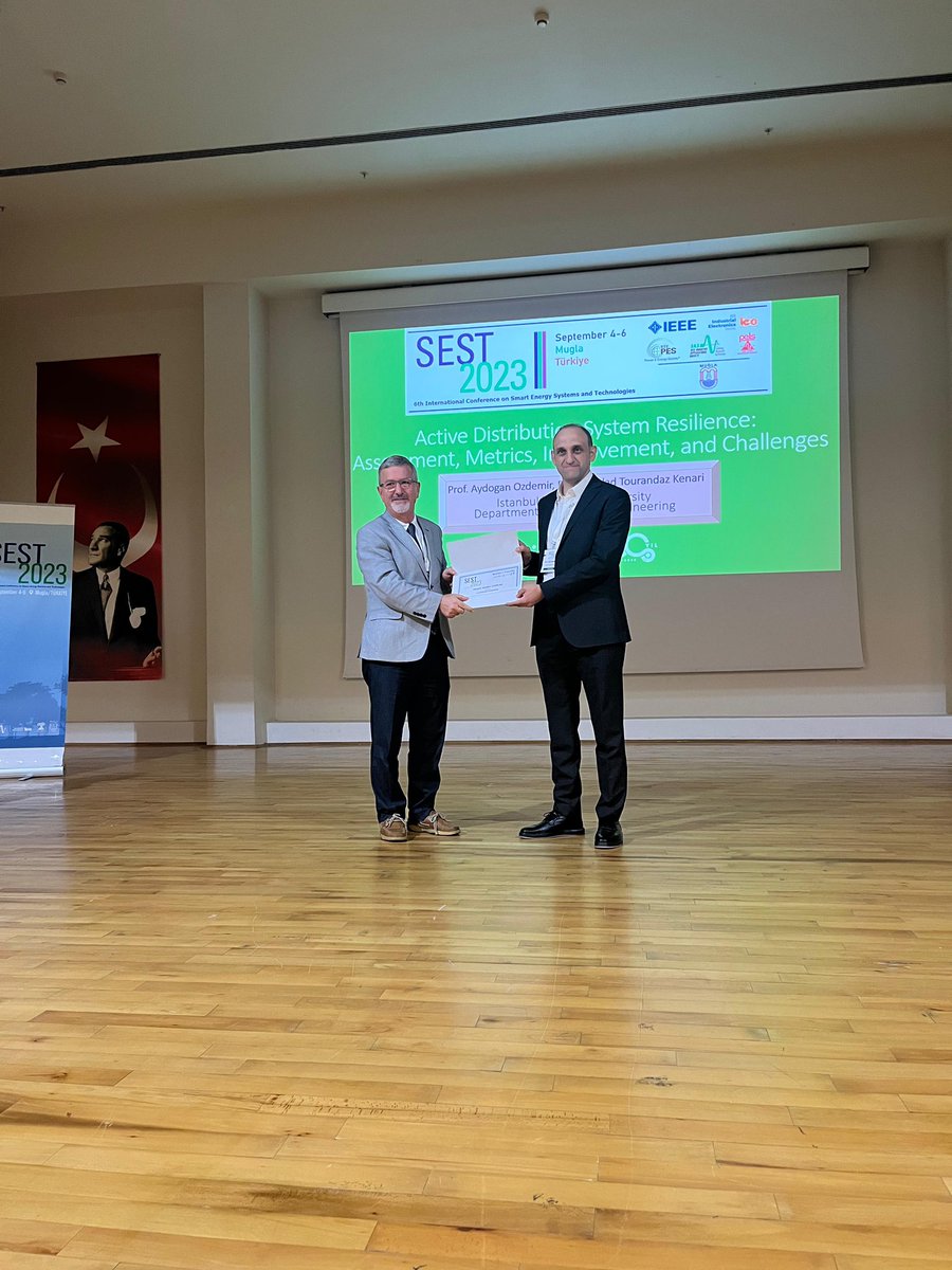 🎙️ We had the privilege of hearing an enlightening address today from our keynote speaker, Aydoğan Özdemir. 🌟 His profound insights greatly enriched the discussions at #SEST2023. We extend our heartfelt gratitude to Dr. Özdemir for his invaluable contribution! 🙏📚