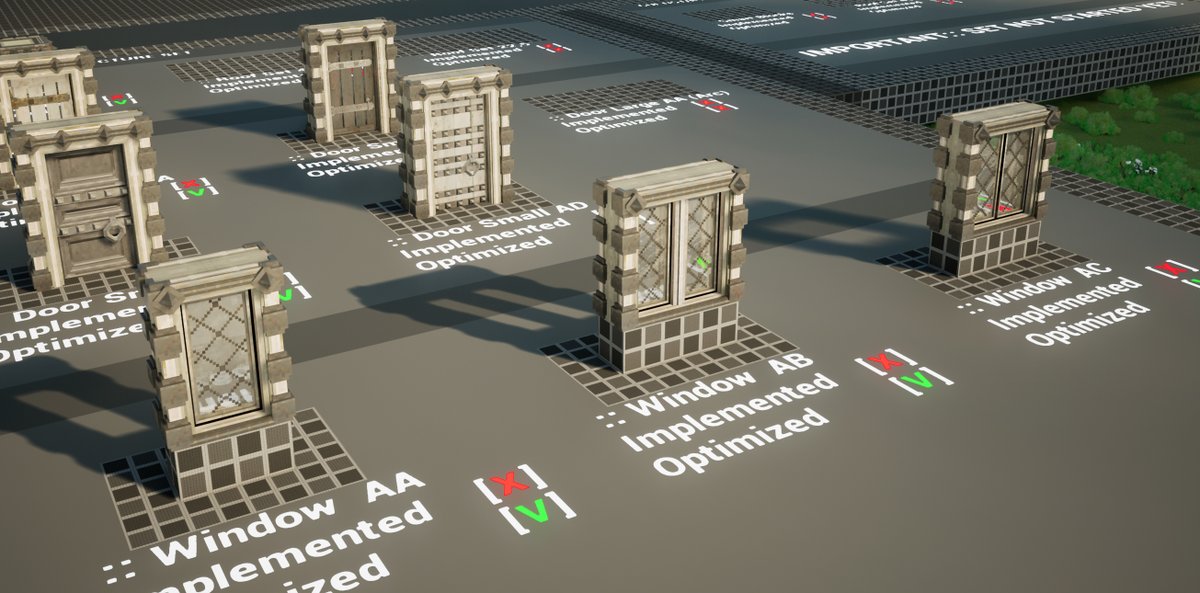 CastleCraftGam1's tweet image. More dev blog screenshots! Hurray! 🥳 Today, some images of the (optional) Stygian Architecture set for the Desert Biome! Walls, windows, roofs, doors - and much more later on! 😀😍🏗️🏛️ #devblog #screenshots #Stygian #gameart #gamedevelopment #CastleCraft #voxelart #lowpolyart