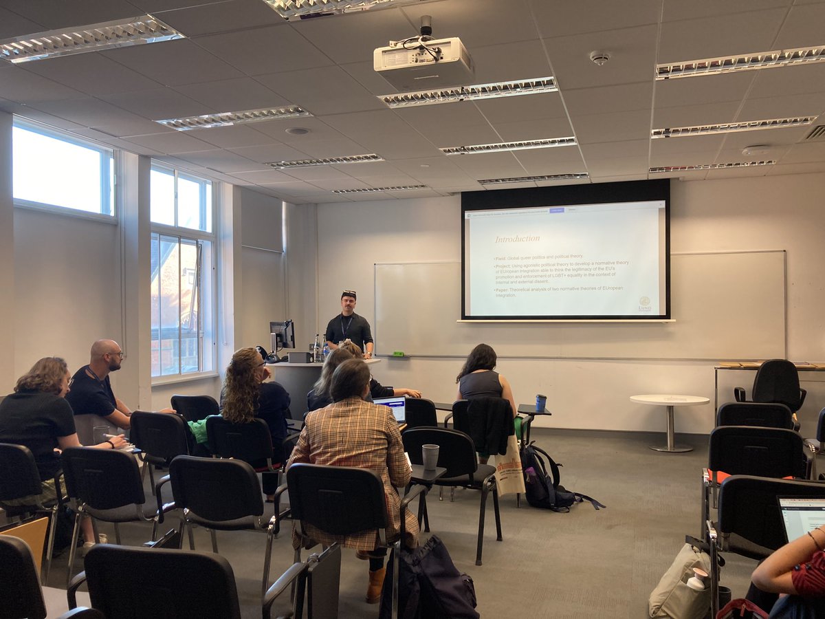 euroglots's tweet photo. On the first day at #uaces2023 we organised 4 panels around crucial topics such as Europe’s imbrication within colonialism and coloniality across different contexts, as well as interpretive methodologies and critical approaches to EU policies and theories @euroglots https://t.co/yb2avNZdMI
