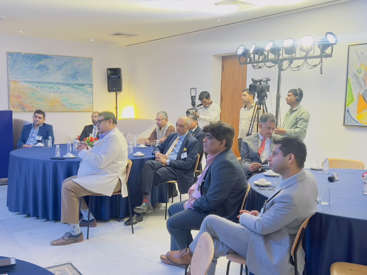 DenmarkinIndia's tweet photo. It is never too early to discuss sustainability♻️This morning Ambassador @svane_freddy hosted a #BilateralDialogue India-DK Strategic Alliance organised by @EconomicTimes @ILCbyTimesGroup
Fruitful discussion on Indo-Danish green opportunities under #GreenStrategicPartnership https://t.co/o9gY99NEI8