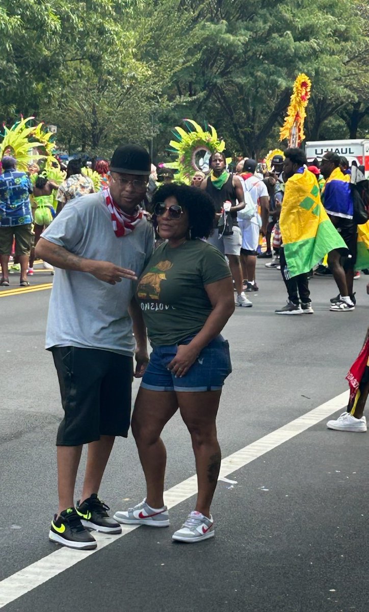 Me & my cuzzo @_goldengoddess12_ at the West Indian Labor Day Parade in Brooklyn NY. It was a vibe! 🔥🔥🔥👑💐👑 #LaborDay #LaborDay2023