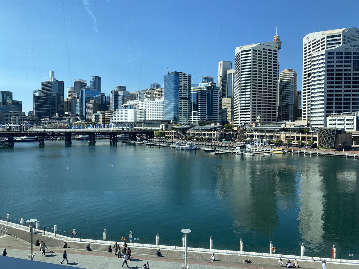 Lunch with a view! Australasian Research Management Society conference, Darling Harbour #ARMS2023 @NurseMidwifeECU