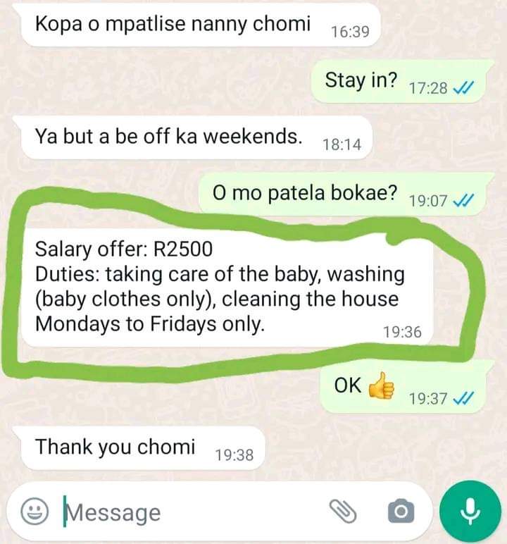 People don't take domestic workers serious 🙄