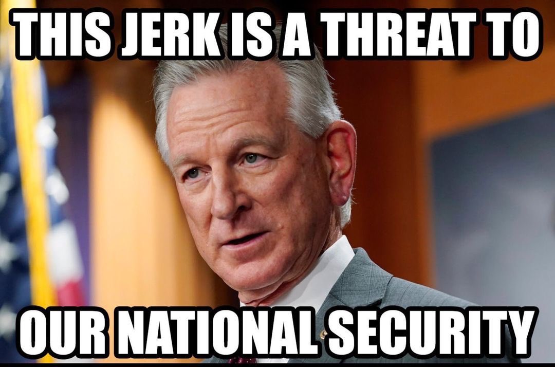 lflorepolitics's tweet photo. @cwebbonline Tommy Tuberville is a threat to National Security. He’s playing dangerous games with people’s lives. https://t.co/YApIVjlVcO