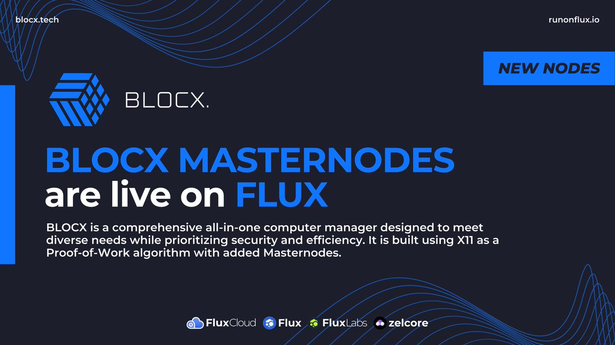 DePIN_RWA_AI's tweet photo. Exciting News! Today, we're diving into the fusion of two game-changers: $Flux Cloud and @BLOCX_TECH. Buckle up for a thread on how to host your $BLOCX Masternode via @RunOnFlux Cloud! 

1/  Meet Flux - The Web3 Cloud: Flux's mission is to empower the people by decentralizing the cloud. It's a network of 12,000+ nodes worldwide, boasting 94,000 cores, 250TB RAM, and 6PB SSD, ready to take on Web 3.0. 

2/  Why choose Flux? Here's why:
- Automatic failovers for all apps 🔄
- Language agnostic with Docker Hub 🐳
- Auto-updates for your apps 🔄
- Competitive pricing 💲

Now, let's talk about the star of the show - BLOCX! 🌟

3/  Enter BLOCX: In today's digital whirlwind, managing systems can be chaotic. Malware, updates, passwords - it's like playing whack-a-mole! But here comes BLOCX to save the day. A cohesive solution for the digital chaos! 🛡️ 

4/  Getting Started: Running your BLOCX Masternode on Flux Cloud is a game-changer. Here's how to do it effectively:

Step 1️⃣: Sign up on Flux Cloud - Become a part of the decentralized revolution. 📝

Step 2️⃣: Set up your computational resources. Flux Cloud has the power you need! 💻

5/  Now, let's get to the good stuff - hosting your BLOCX Masternode:

Step 3️⃣: Install BLOCX on your Flux Cloud server. Seamlessly integrated! 🔄

Step 4️⃣: Configure and secure your BLOCX Masternode. Safety first! 🛡️

6/  Why choose BLOCX on Flux Cloud?
- Ultimate synergy of decentralization 🌐
- Security with the power of Flux 💪
- Seamless integration for hassle-free hosting 🔄
- Support for the digital age chaos 🚀

7/ Conclusion: Hosting your BLOCX Masternode via Flux Cloud is a game-changer in the world of Web 3.0. Say goodbye to chaos and hello to the future of digital computing! 🌟
