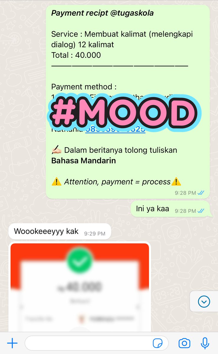 Yuhuuu yang lagi kesusahan sama tugas mandarin langsung aja chat ke wa.me/85659079625 . Bisa real time juga ya guys

Certified : HSK 5 ✅ TOCFL C1 ✅ 
Fasih bahasa mandarin ✅ Pengerjaan cepat dan akurat ✅

#jokimandarin #jokitugas #zonajoki #zonauang