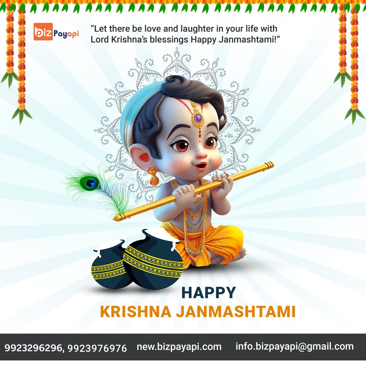 BizpayApi's tweet image. #KrishnaJanmashtami2023  #KrishnaJanmashtami  #Janmashtami2023  #Janmashtami