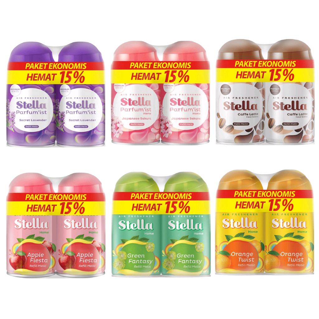 bee_rona's tweet photo. Cek (Isi 2 Pcs) Stella Air Freshener Refill Matic - 225ml Paket Hemat isi 2 dengan harga Rp54.500 - Rp57.500. Dapatkan di Shopee sekarang! https://t.co/TYlEjLjCqh https://t.co/aOMzwYBinV