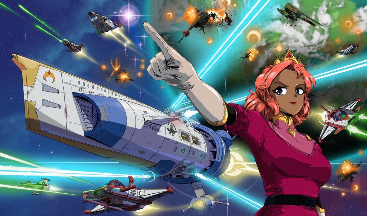 JumplightGame's tweet image. We recently wrapped our Fan Art Competition, and this submission from our pal Chobi took out first place! 🥇

The attention to detail here is so incredible... Spot the Ham if you can. 🐷💥

(We'll be showcasing more of our Fan Art subs over the next few weeks!)

SO awesome! ☄️