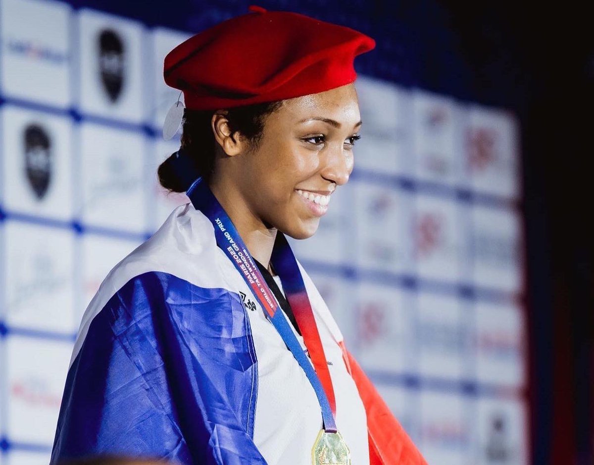 Quelle #fierté pour la Gendarmerie ! On n’arrête plus la MDL @AltheaLaurin 🇫🇷 qui vient de remporter ce 3 septembre 2023 le Grand Prix de Paris 🏆 en s'imposant face à la Britannique Rebecca Mc Gowan ! #taekwondo #arméedeChampions 💙