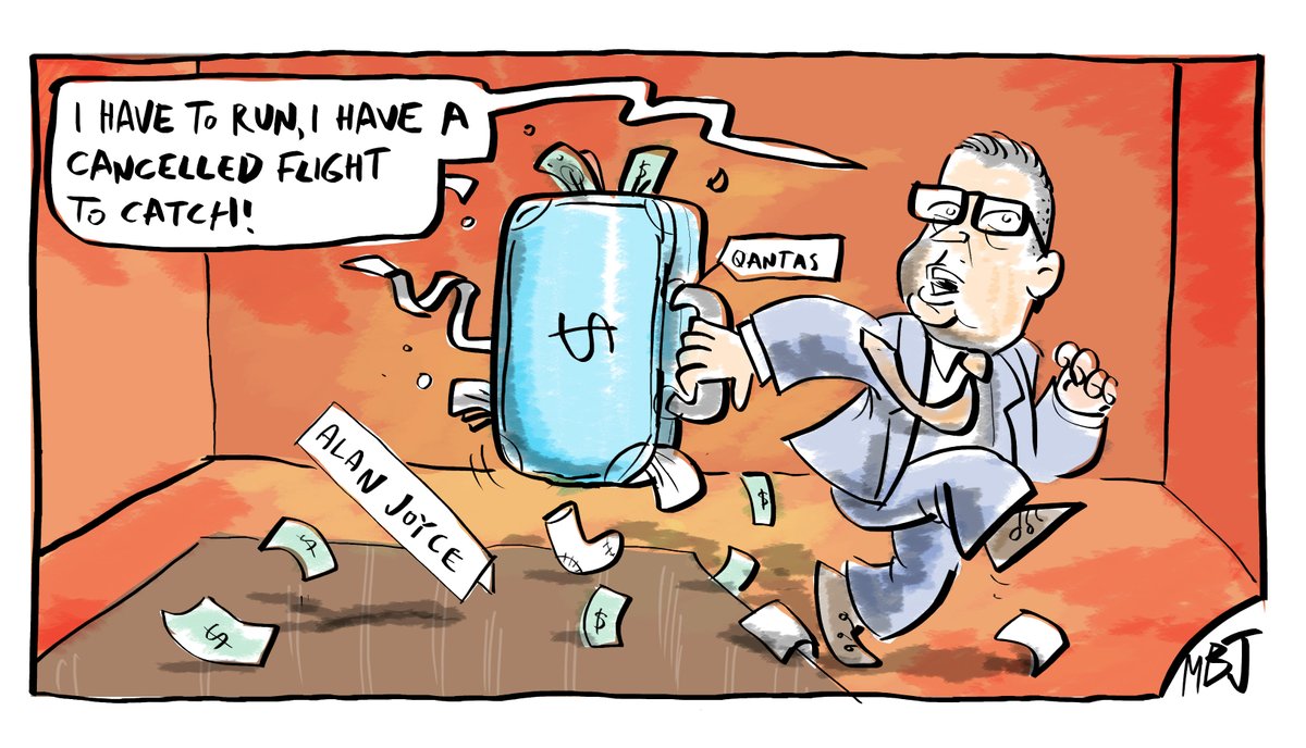 Cartoon for the Melbourne Observer #auspol #AlanJoyce #Qantas