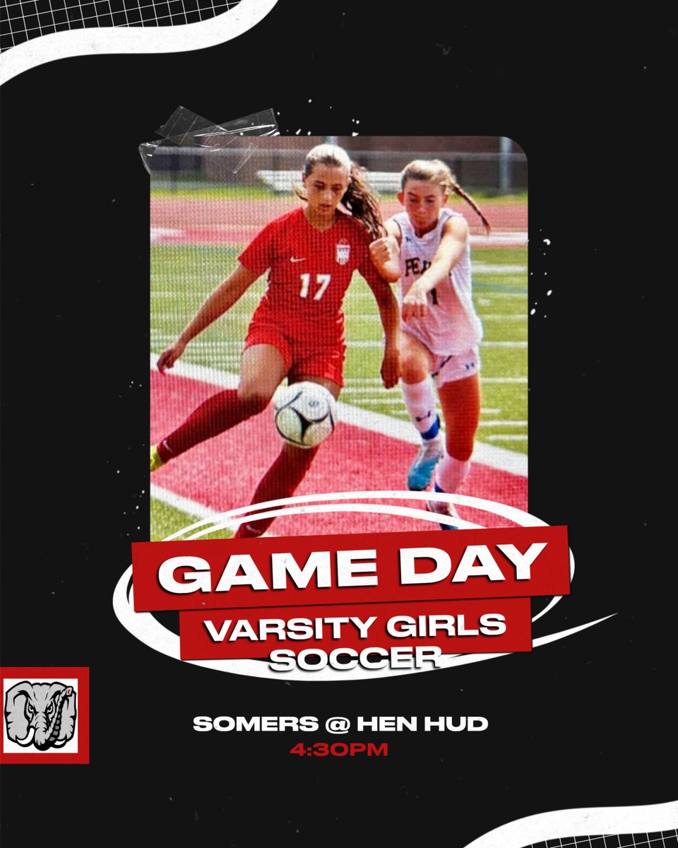 GAME DAY!! Catch our Varsity girls in action @ Hen Hud 4:30pm #girlssoccer #GameDay #getitdone <a href="/somersrecord/">The Somers Record</a> 
<a href="/TuskerAthletics/">Somers Athletics</a> <a href="/SecOneAthletics/">Section I Athletics</a>