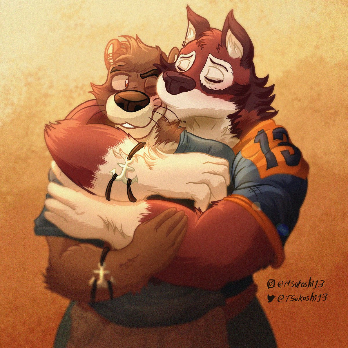 TSukoshi13's tweet photo. "Who we used to be..."⚓️
#echovn #chasehunter #leoalvarez #furryart #digitalart #flashback https://t.co/AhCU3BbS3I