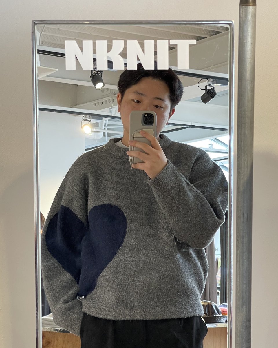 NKNITかわいくて困った〜〜🫶🧶 みんな大好きハートニットは試着も争奪