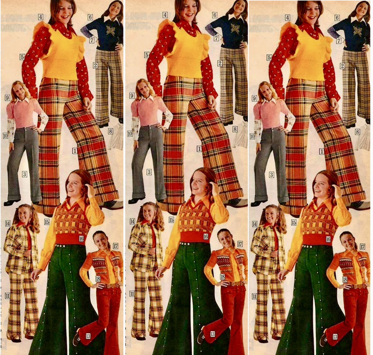 how never to lose your children in a crowd #1970s #teenfashion #70sfashion