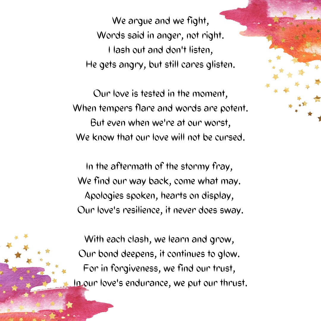 Smrithi_Geethey's tweet image. Chaos and Love 

#LoveAndConflict #RelationshipJourney #ResilientLove #ForgivenessMatters #LoveEndurance #GrowthThroughLove #CouplesConnection #EmotionalResilience #TogetherThroughThickAndThin #LoveConquersAll