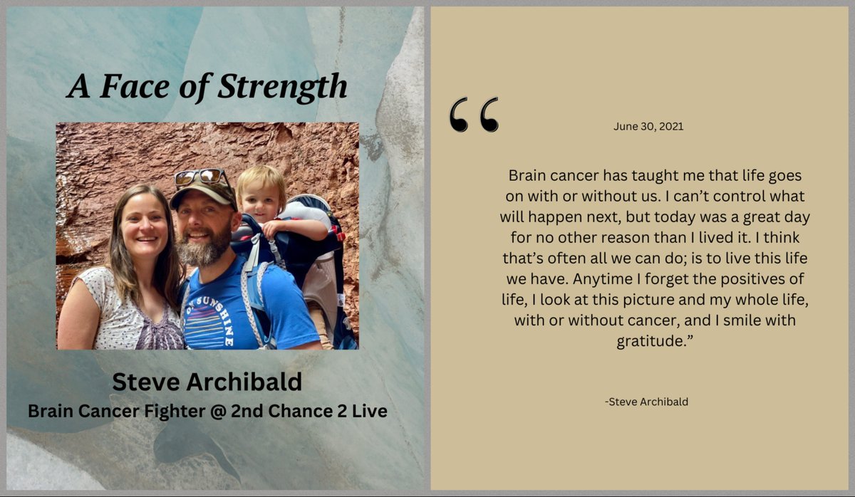 2nd_Chance2Live's tweet photo. Happy (belated) Birthday to #braincancerfighter, Steve Archibald! π₯³π
#braintumorsurvivor #BTSM #braintumorawareness #braincancerawareness #gogray365 #graymatters365 #strengthquotes #anaplasticastrocytoma https://t.co/pEMLs1lczz