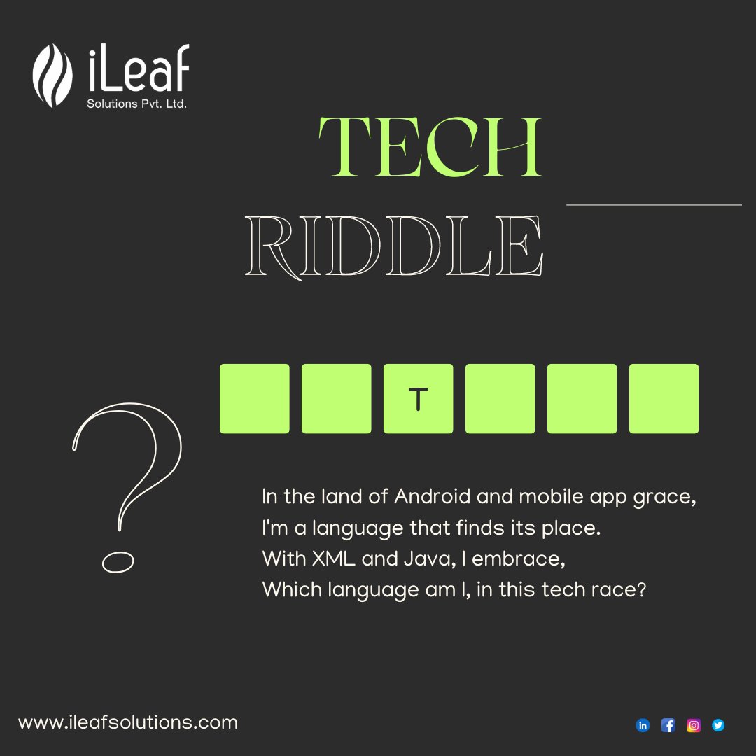 🚀 Attention to all coding enthusiasts! Are you up for a challenge? 🤓 Can you decipher the programming language concealed in this riddle?

Share your answers with #GuessTheLanguage in the comments, and let's find out who possesses the coding expertise! 💻🔍 #CodingRiddles