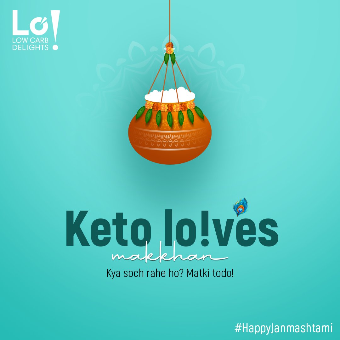 Meet keto Kanhaiya, who loves butter. Why? Because butter is perfect for the keto diet, it's carb-free and about 80% fat

Tag a keto Kanhaiya, you know😌

Wishing you all a Happy Janmashtami 🥳✨

#janmashtami #happyjanmashtami #kanhaiya #makkhanmalai #ketodiet #lowcarb #lofoods
