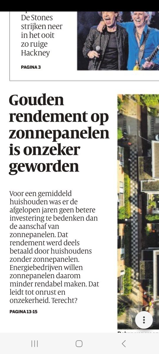 Ik vind dit zo'n nare framing, alsof wij panelenbezitters parasieten zijn. Alsof het niet de energiebedrijven zijn die de grootste zakken vullen. Alsof de overheid nu schandalig nalatig is in het rechtvaardig en duurzaam stimuleren van groene energie.