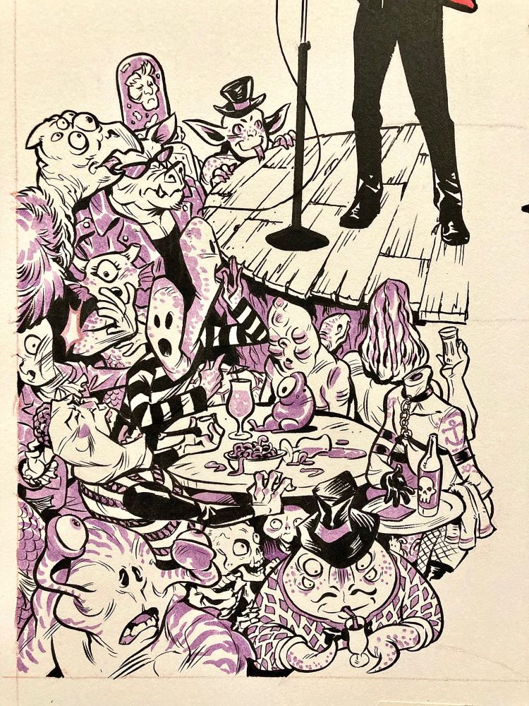 RonDanChan's tweet photo. Sandtember day 5! Some previous additions were taken directly from the comic, but all of today's are made up except for the guy with the morel mushroom head. #sandtember https://t.co/Y3sv2x3AVx