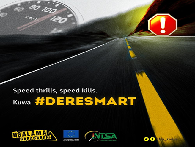 KenyaDairyBoard's tweet photo. Usiyahatarishe maisha yako na wengine kwa sababu ya kuspeed. #DereSmart @ntsa_kenya https://t.co/dSHjMyj92Y