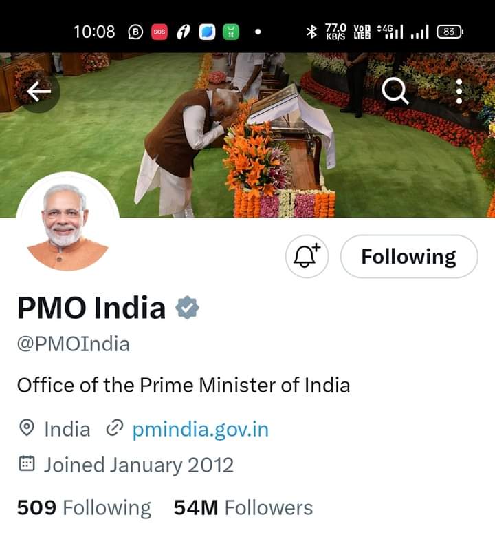 Incbihar1's tweet photo. भक्तों के गुरु ने अभी तक PMO BHARAT नही लिखा??? https://t.co/GqwKJCZS2F