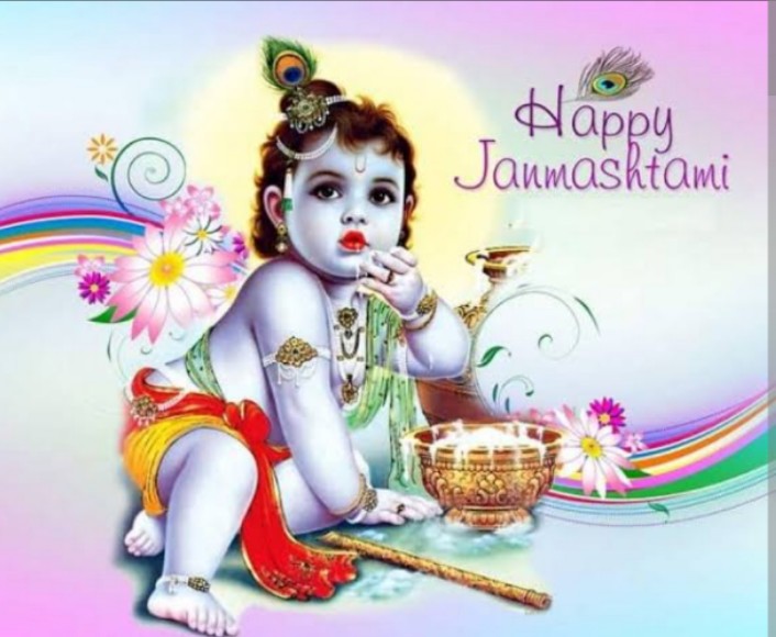 May we all remember what Lord Krishna taught in the Gita and always follow the path of dharma and keep on doing good karma. Happy Janmashtami.