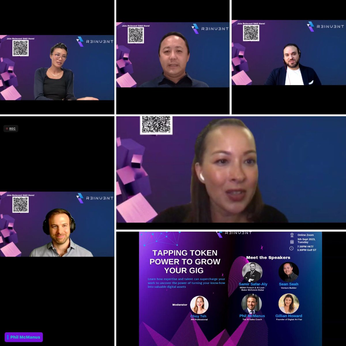Reinvent_ip's tweet photo. π What a knowledgable & good panel discussion last night hosted by us at #reinventdao, with esteemed panelists @ThePhilMc @seanseah Gillian from @DigitalArtFair & Samir Safar-Aly, moderated by @Choy_Wan on #iptokenisation #Assets #tokenisation in #knowledgesharing and #dao https://t.co/ox5qFpiXuH