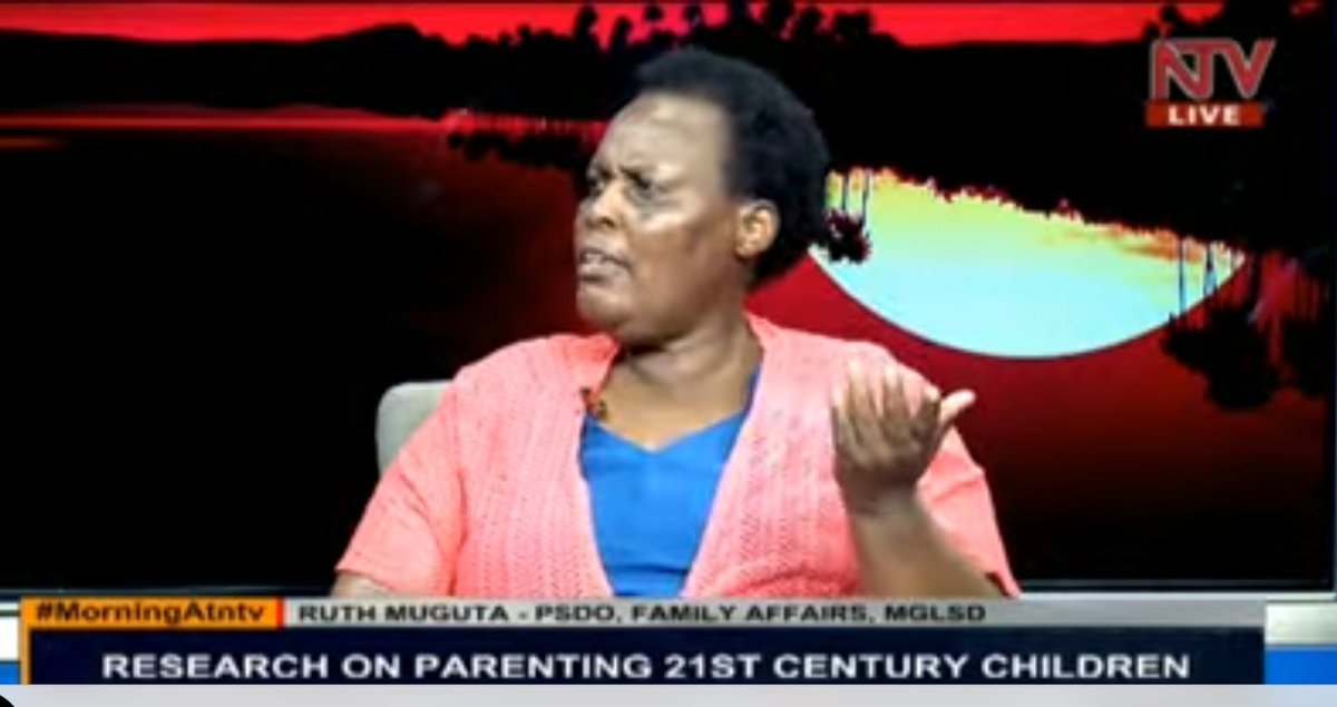CHDCMakerere's tweet photo. Ruth Muguta of @Mglsd_UG talking about the parenting research which was done by @CHDCMakerere on @ntvuganda this morning https://t.co/mC3ML1uUzn