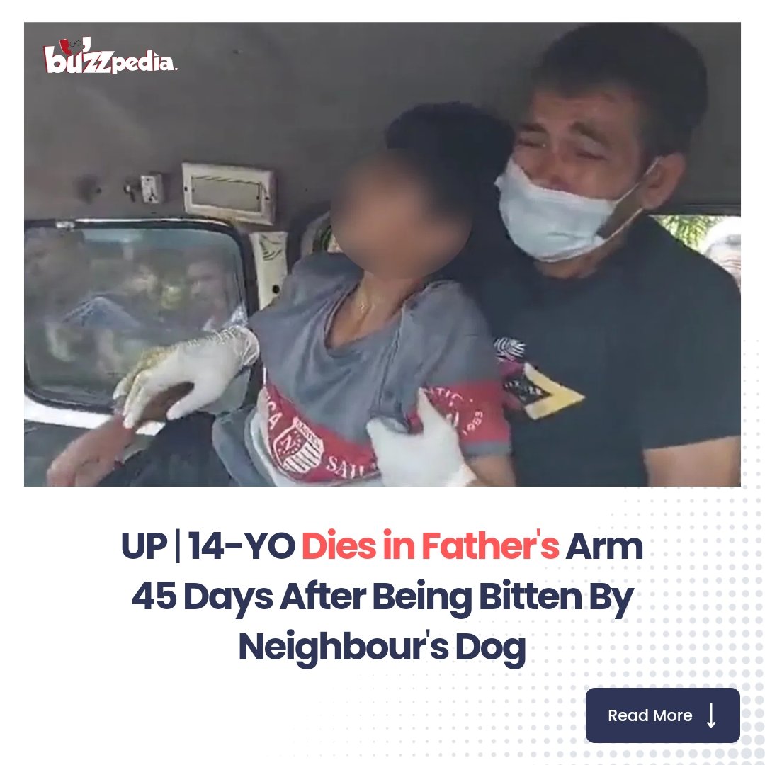 #Ghaziabad | A 14-year-old boy died on Monday due to rabies. The boy was bitten by a dog over a month ago but he allegedly did not tell his parents about it.

-

#Delhi #UttarPradesh #GhaziabadNews #DelhiNCR #UPNews #AnimalActivists #BuzzPedia