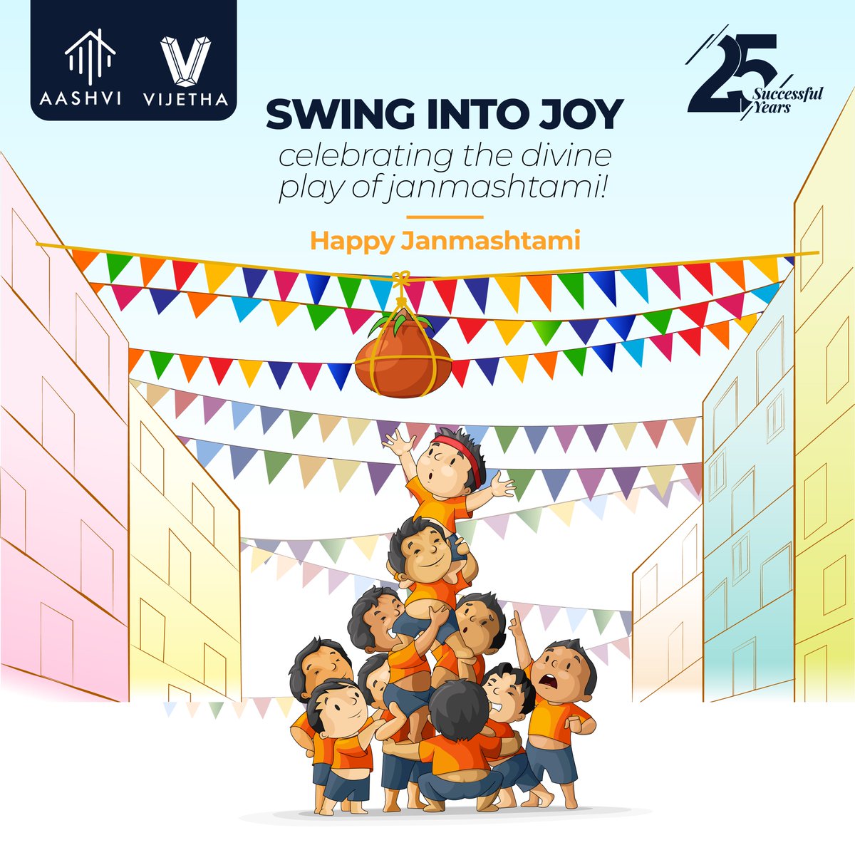 Vijethainfra's tweet photo. Just as #LordKrishna charmed us with his playful nature, let's embrace the day with a childlike spirit and celebrate the joy he brings into our lives.
#HappyJanmashtami
#VijethaGroup #AashviVijetha #VijethaProjects #loardkrishna #jaisrikrishna #vrindavan #radha #festival https://t.co/o4iumEnL2S