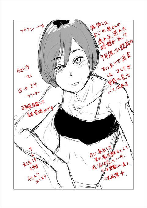 毎日3キャラ 7/365 年上の親戚女子 