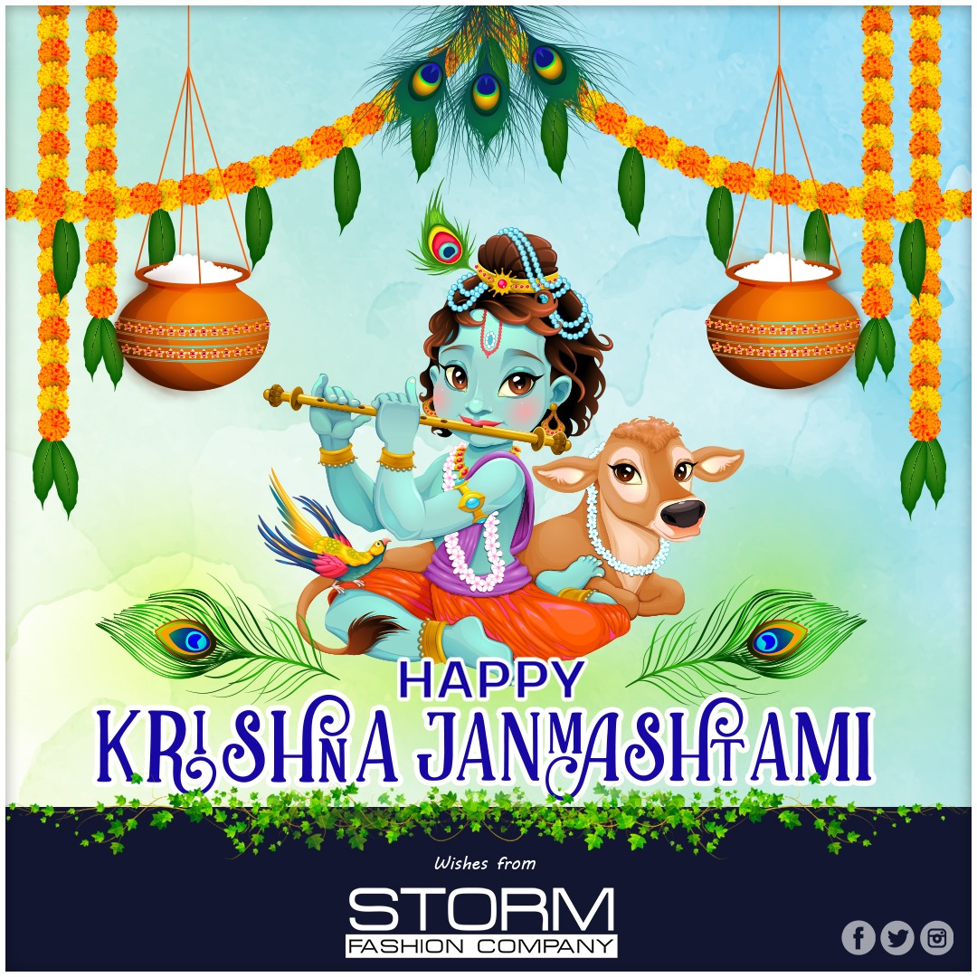 Happy Krishna Janmashtami 
#KrishnaJanmashtami  #krishnashtami  
#stormfashioncompany #stormsharma #sauravsharma @SauravGoldie