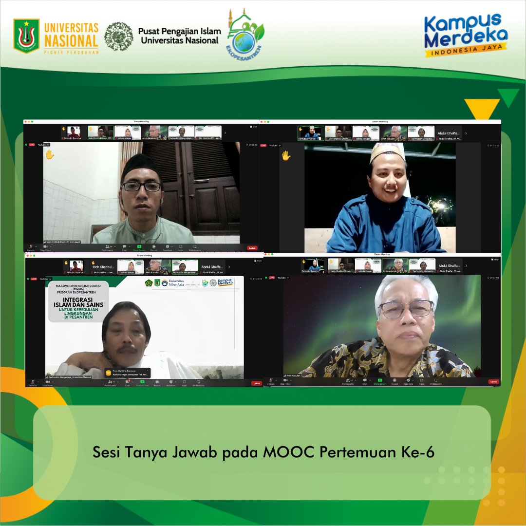 ppi_unas's tweet photo. Last Lesson
MOOC Ekopesantren Pertemuan Ke-6  pada Senin, 4 September 2023
Studium Generale: “Interkoneksi Islam dan Science &amp; Ecology”
Pembicara: Prof. Dr. Muhammad Amin Abdullah https://t.co/2jbEdfribX