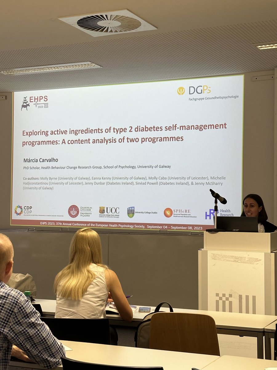 Jacob Keech (@jacobjkeech) on Twitter photo Excellent presentation on the content analysis of diabetes self management programs to retrospectively identify BCTs by <a href="/m_n_carvalho/">Márcia N. Carvalho</a> at #EHPS2023 Excellent presentation on the content analysis of diabetes self management programs to retrospectively identify BCTs by <a href="/m_n_carvalho/">Márcia N. Carvalho</a> at #EHPS2023