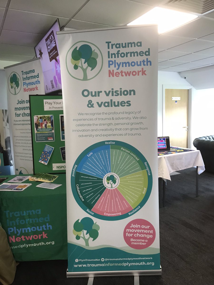 PlymTraumaNet's tweet photo. Incredible buzz &amp; turnout for the @MANCulturePlym conference! …&amp; 1st outing for our new Trauma Network banners! 🌳 https://t.co/mwIDeEyaBL