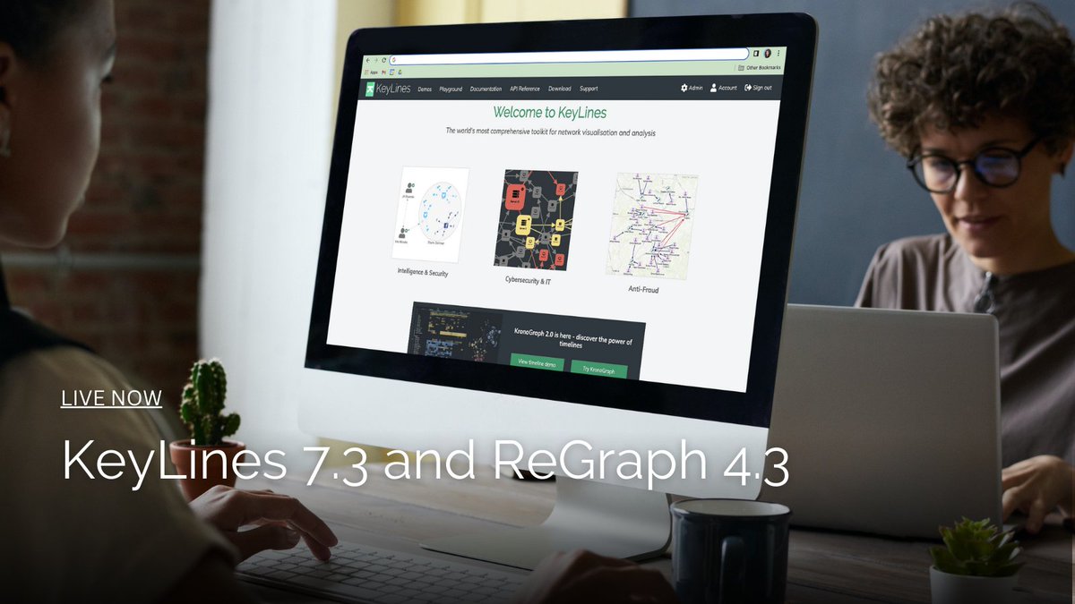 CambridgeIntel's tweet image. KeyLines 7.3 and ReGraph 4.3 are now live!

Both now set @openstreetmap as their default map tile provider, and we’ve extended #KeyLines search with hundreds of tutorials and guides.

See the SDK release notes for details 😎