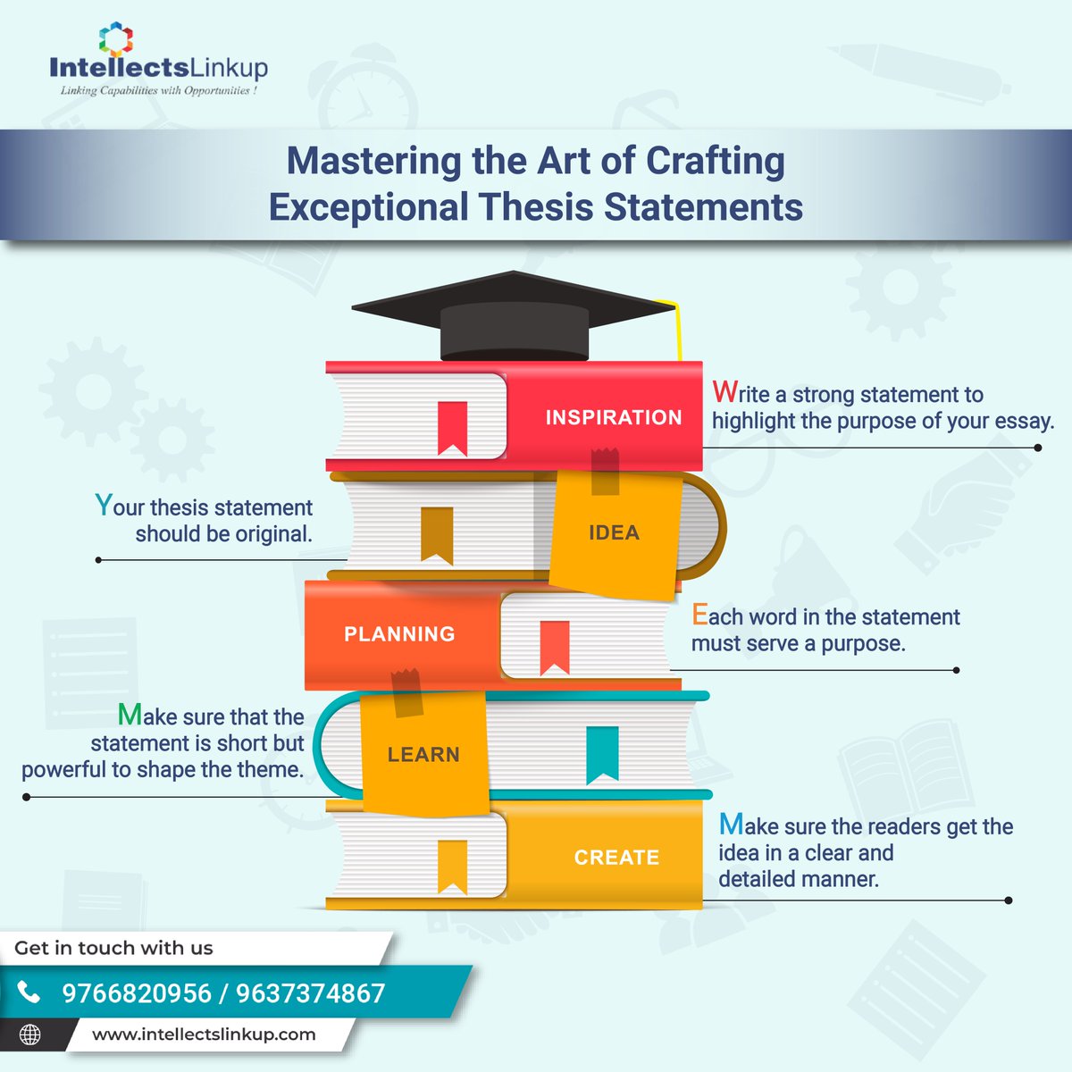 Intellects96707's tweet image. Unlock the Power of Precision: Crafting Distinctive Thesis Statements with Intellects Linkup.
.
.
.
.
.
.
.
#PhDAssistance #PhDHelp #PhDLife #GradSchool #ResearchSupport #ThesisHelp #AcademicWriting #DissertationGuidance #GraduateStudies #Scholarship #ResearchResources