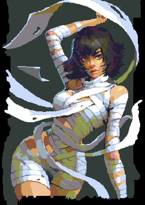 Revisiting an old sketch that I most likely wont make final, but still is fun to work on! #pixelart