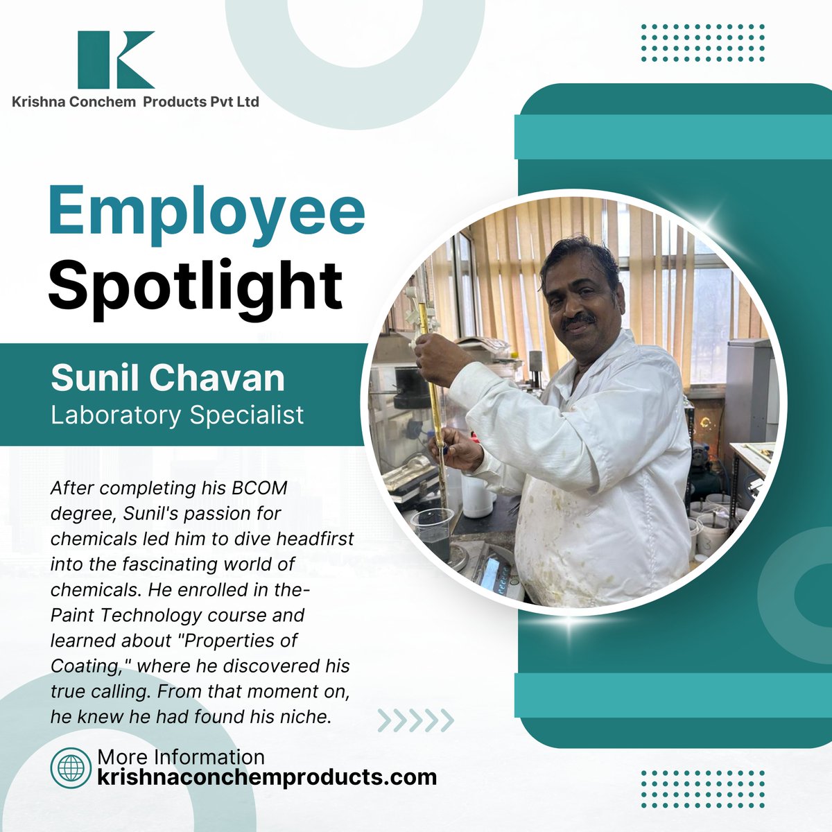 KrishnaConchemP's tweet photo. 🌟 Meet Sunil Chavan, the go-to guy for coatings and chemicals! 🎨💥 Since '81, he's been making remarkable strides at Krishna Conchem. 🏭💼
Get ready to have your mind blown by his expertise! 🚀
.
.
#coatings #chemicals #expertise #mindblown #krishnaconchemproducts #kcppl https://t.co/F8SDHb9wkJ