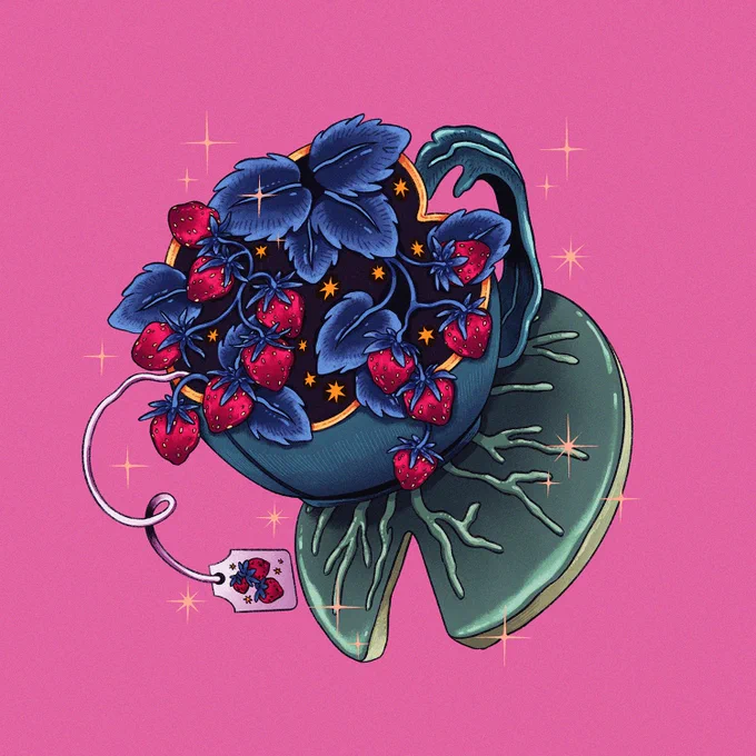 strawberry tea ✶ 5/12 of a special set  