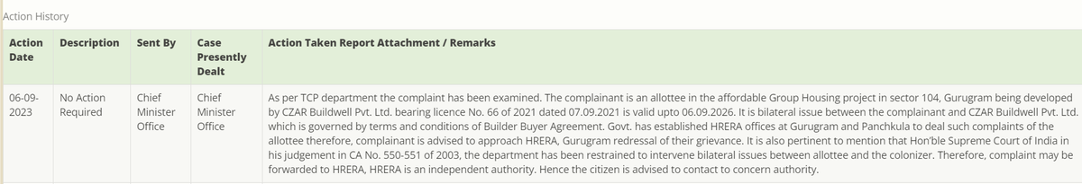 MahiraH104BWA's tweet image. When allottees of #MahiraHomes104 #AffordableGroupHousing Gurgaon approach #CMWindow with their grievances, @dtcphry is shamelessly disposing off their complaints by redirecting their grievances to HRERA &amp;amp;citing some unrelated SC order.
@PMAYUrban @HardeepSPuri  #pmayurban