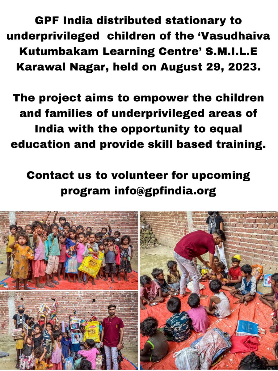 india_gpf's tweet photo. Education is the passport to the future, for tomorrow belongs to those who prepare for it today.

#education #gpf #gpfindia #educationforall #futureofindia #monthlyprogram https://t.co/eJup4qBXYA