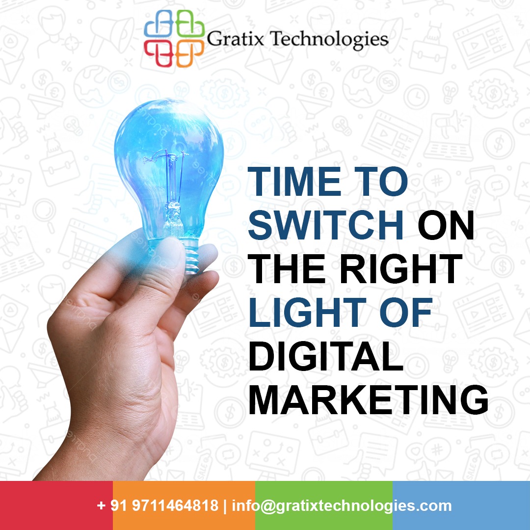 GratixTech's tweet photo. If you are starting a new business or already have one, having a strong online presence for your brand is critical.
For any digital marketing services,
Feel Free to contact us at +91 9711464818
or visit our website https://t.co/retE3TS2Om

#gratixtechnologies  #digitalmarketing https://t.co/qKdszJ3fmE